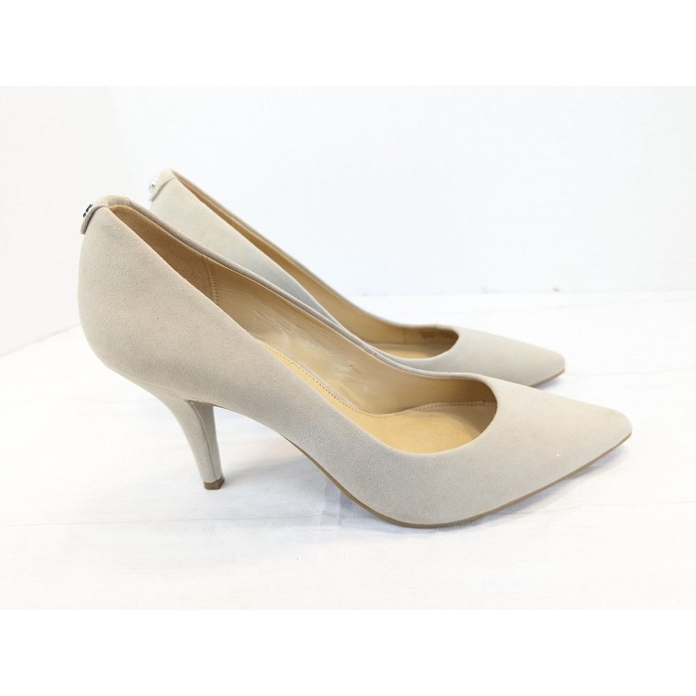 Michael Kors Beige Pointed Toe Mid Heel Pumps